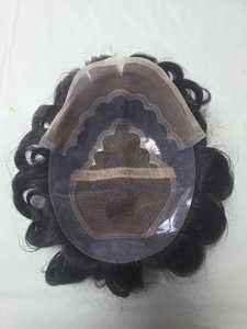 Peluca de Cabello Humano Virgen Taz Hair BD, Estilo Bollywood, Prótesis Capilar Suave de Cabello Indio para Hombres, Toupee Remy - Product Image 2