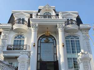 Rampe de balcon moderne en fer forgé pour extérieur, garde-corps décoratif en métal pour jardin, balustrade de terrasse de villa, main courante d'escalier, conception personnalisée - Product Image 4