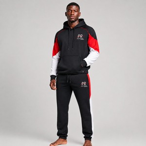 New Arrival Custom Sport Wear Cotton All Sizes <b>Men</b> Tracksuit Hot Sale Slim Fit High Quality Sportswear <b>Men</b> Tracksuits OEM - Product Image 1