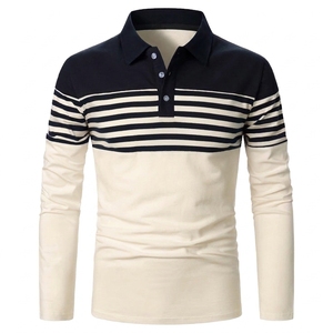 Men's Slim Jersey Polo <b>Shirt</b> Elastic Knitted Stand <b>Collar</b> Custom Logo Summer Hot Selling Performance Golf Print Hot <b>t</b> <b>Shirts</b> - Product Image 6