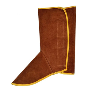 Cubrebotas Profesionales JNM SAFETY de Cuero de Vacuno, Ecológicos, Anti-Corte, Anti-Calor, Protección Contra Fuego - Product Image 1