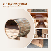 Sauna de Cedro Rojo Empalmado para Altas Humedades en Singapur |   230V 50Hz |   Resistente a la intemperie IPX4 |   Ideal para spas de jardín y balcón