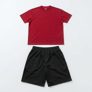 Men's Red Oversized T-Shirt and Black <b>Mesh</b> Shorts <b>Two</b> <b>Piece</b> <b>Set</b> Casual Summer Sportswear Breathable Regular Fit Gym Outfit - Product Image 4