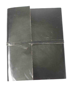 Handmade Black Color Recycled Cotton Paper Goat <b>Leather</b> <b>A5</b> Journal <b>Notebook</b> Customized Unique <b>Notebooks</b> - Product Image 3