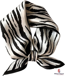 Luxury Printed Short <b>Scarf</b> Fabric Custom OEM ODM White Label Textile Manufacturer Fashion Accessories Supplier - Product Image 1