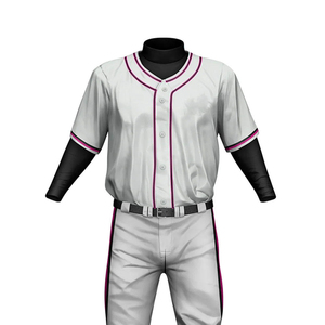 Uniforme de béisbol para equipos juveniles, adultos, escuelas y ligas. Uniforme de béisbol sublimado personalizado para entrenamiento. - Product Image 4