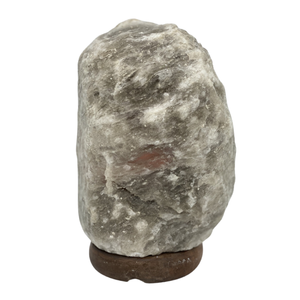 Lámpara de Sal del Himalaya Gris Purificadora de Aire de 10 kg para Sala de Estar, Luz de Roca Ahumada para Alivio de Alergias y Asma, Certificación ISO - Product Image 1