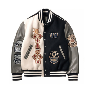 <b>Top</b> Selling 100% Original <b>Leather</b> Letterman Varsity Jacket Men Premium Breathable Winter <b>High</b> Street - Product Image 4