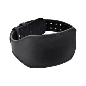 Professional Strong Breathable Non-Slip Heavy Duty Cowhide Leather Weightlifting Belt for Gym <b>Training</b> Deadlifts Bodybuilding - Product Image 2