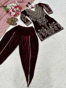 Ramdev Trading – Salwar Kameez Dhoti Midi Moderne pour Femme, Broderie Lourde, Imprimé Numérique, Idéal pour Mariages, Diwali et Fêtes, Toutes Saisons, Livraison Rapide - Product Image 6