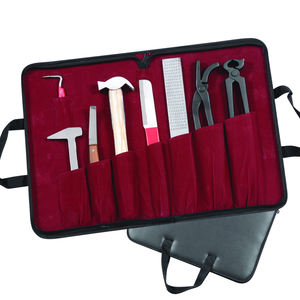 Professional 8 PCS Equine Horse Farrier <b>Tool</b> Kit Grooming Hoof Bot Shoe <b>Puller</b> Nipper Rasp Best Quality with Real Leather Case - Product Image 1
