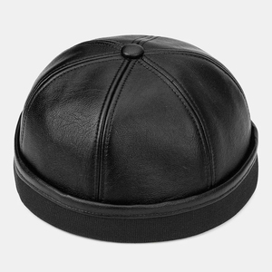 Gorra de Cuero Genuino para Hombre, Ajustable, con Logotipo Personalizado, de Alta Calidad, 5/6 Paneles, Tejido Común, para las Cuatro Estaciones, Venta al Por Mayor - Product Image 3