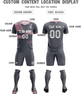 Vente en gros de maillots de football personnalisés pas chers pour adultes, ensemble complet, imperméable, écologique, respirant, séchage rapide, pour l'hiver - Product Image 2