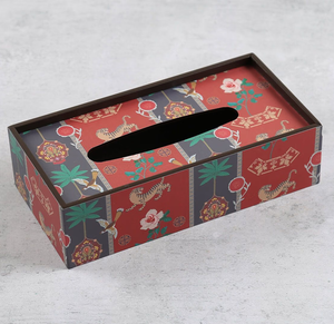 Boîte à mouchoirs en bois de qualité supérieure avec motif de dessin animé imprimé, design licorne, couleur rose, étui de rangement - Product Image 6