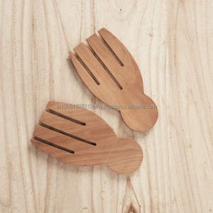 Couverts de service de salade en bois au design antique Cuillères et fourchettes à main Meilleur prix pour café et thé pour les fêtes - Product Image 5