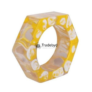 Anillo para Servilletas de Boda Hecho a Mano con Resina, Clásico, Duradero, Ecológico, Redondo de 2.5cm, Decoración de Lujo para Comedor, por Tradebyd - Product Image 3