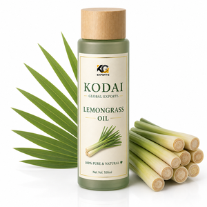 Huile Essentielle de Citronnelle du Tamil Nadu 100% Pure et Naturelle de Qualité Supérieure, Distillée à la Vapeur, pour Aromathérapie et Soin du Visage, par Kodai Global Export - Product Image 1