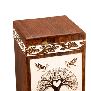 Handcrafted lifetree urn & Natural Wood Cremation Urn Ashes <b>Box</b> Artistic Funeral <b>Memorial</b> <b>Keepsake</b> by AYAANS - Product Image 5