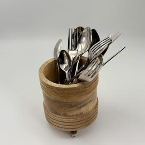 Elegante Portacubiertos de Madera con Asa Decorada con Cuentas, Ideal para Cocinas Modernas, Hogares, Hoteles, Oficinas, Dormitorios y Salas de Estar - Product Image 5