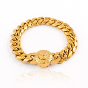 Luxury <b>Silver</b> Moissanite Cuban Link Wrap <b>Bracelet</b> <b>Men</b> Women Chunky Curb Chain Medallion Clasp Hip Hop Jewelry Fashion Party - Product Image 2