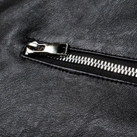 Veste en cuir pour homme, nouvelle édition, manches longues, coupe-vent, fermeture éclair, style automne-hiver, veste de motard.