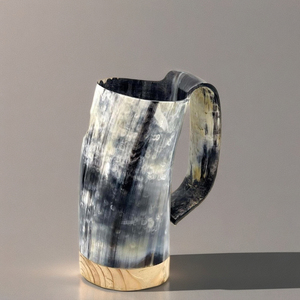 Handmade Waterproof Modern <b>Drinking</b> Horn Mug for Wedding Decoration & Gift - Product Image 1