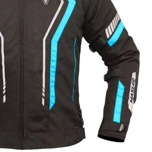 Chaqueta corta para montar en motocicleta para hombre, equipo de turismo textil impermeable con tiras reflectantes, protección de armadura para verano e invierno - Product Image 5