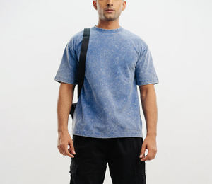 Camiseta de Diseño Personalizado 230g 250g, Camiseta Oversize para Hombre, Camiseta con Lavado Ácido, Impresión DTG, Ropa Urbana, Camiseta con Lavado Ácido - Product Image 2