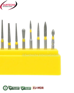 Surtechs FG Diamond Burs FG105 Kit de Pulido de Cerámica y Composite, 10 Piezas, Instrumento Dental - Product Image 5