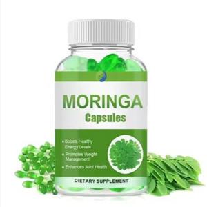 Bouteille emballée d'énergie de capsules de qualité alimentaire d'extrait de fines herbes de Moringa de vente directe d'usine pour la vente en gros en Inde - Product Image 1