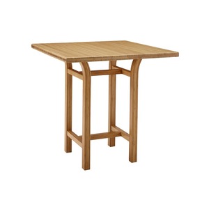 Premium Solid Teak Wood <b>Bar</b> <b>Table</b> with Rustic Finish, <b>Square</b> Dining <b>Table</b> for Hospitality, Cafe, Restaurant and Home Interior - Product Image 1