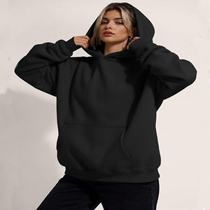 Fabricante OEM de Sudaderas Casuales Extra Grandes para Mujer, con Bolsillo Canguro, Impermeables, Transpirables, Mezcla de Poliéster/Algodón, para Invierno - Product Image 1