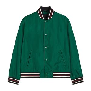 Nueva chaqueta de invierno al por mayor, chaqueta Bomber Letterman de talla grande, chaqueta de satén de Color personalizado, chaqueta Bomber de invierno de béisbol Reversible - Product Image 1