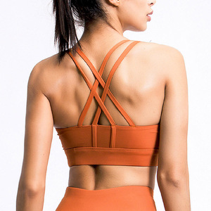 RAHRAJ ENTERPRISES Women's High Support Breathable Yoga Sport Bra Adjustable Straps Spandex/Polyester Material Removable <b>Chest</b> - Product Image 6