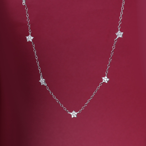 Collier en argent 925 avec pendentif étoile pour femme, bijou délicat fait main, tendance, cadeau de Saint-Valentin pour femme, cadeau de fête, vente en gros - Product Image 2