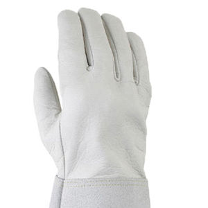 Gants de soudage TIG réutilisables en peau de chèvre anti-coupure, résistants à la chaleur, longs, pour le soudage TIG et les travaux de construction - Product Image 5