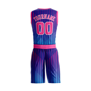 ชุดบาสเก็ตบอลแบบ sublimated พิมพ์ลายตามสั่ง TRENDION APPARELS สำหรับทีมชายหญิง ระบายอากาศได้ดี ผลิตจากโพลีเอสเตอร์ 100% สำหรับผู้ใหญ่ รับผลิตแบบ OEM - Product Image 2