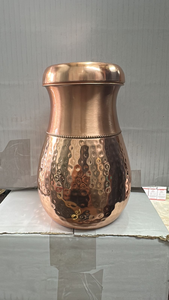Handcrafted Copper Drinking Water Bottle Decorative Hammered Finish Metal Bottle for Home <b>Kitchen</b> and Office - Product Image 4
