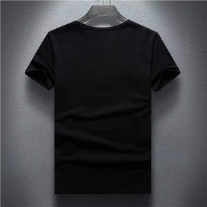 Camisetas de Manga Corta para Hombre, Diseño Personalizado con Pedrería, 100% Algodón, Secado Rápido, Corte Holgado, Estilo Urbano, 220g - Product Image 3