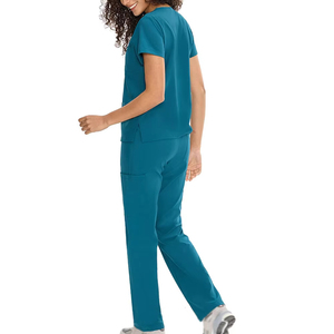 Wholesale Custom Logo Medical Scrubs <b>Set</b> OEM ODM Nursing Uniform for Hospitals Breathable Stretch Fabric <b>Doctor</b> Scrubs - Product Image 3