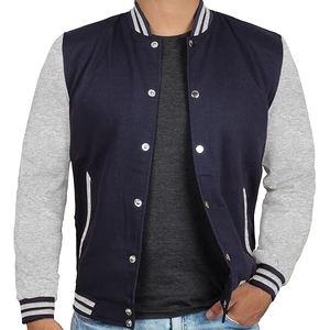 Veste universitaire pour homme à manches longues avec logo personnalisé, corps en laine, séchage rapide, respirante, style streetwear, toile pour la saison printanière - Product Image 1