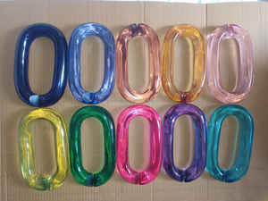 Customized Modern Acrylic Chain Wall Accents Handmade Modern <b>Ornamental</b> Resin Hanging for Home Decor Diwali Festival Ready - Product Image 2