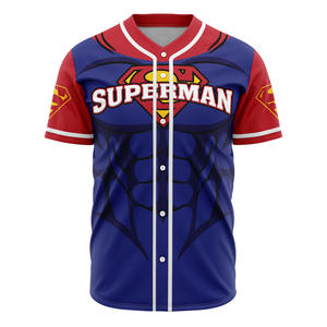 Maillot de baseball noir vierge personnalisé pas cher avec design sublimé et logo brodé pour équipe - Product Image 3