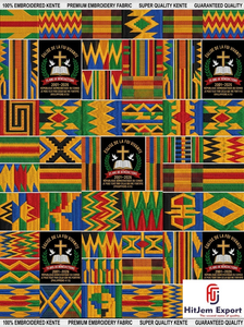 ผู้ผลิตและจำหน่ายผ้าพิมพ์ลายแอฟริกันแบบขายส่ง รับผลิตผ้า Kente สำหรับโบสถ์ตามสั่ง - Product Image 4