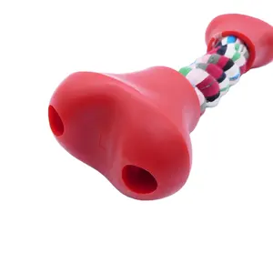 Interactive Rope Toy with Plastic Bone Cap Dental Protection