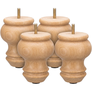 Premium Quality Solid Wood Furniture Legs Decorative <b>Sofa</b> <b>Support</b> Legs for Contemporary Home Hotel and Office Decoration - Product Image 1