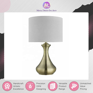 Worldwide Exporter Selling Hammered Metallic Aluminum <b>Night</b> Table Lamp – Luxury <b>Lighting</b> Solution for Home & Office Use on Sale - Product Image 3