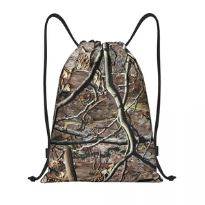 Wholesale Custom Logo Polyester Nylon Drawstring Backpack Bulk Hiking Sport Gym Yoga String Promotional <b>Bags</b> - Product Image 5