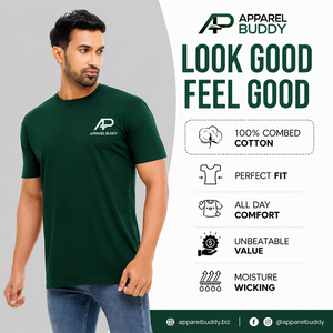 T-shirt décontracté à manches courtes 100 % coton brodé uni pour homme de la marque AMY, coupe classique, personnalisable avec logo, vente en gros - Product Image 2