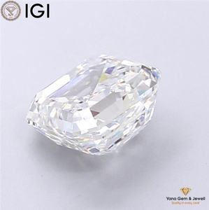 Diamante Cultivado en Laboratorio CVD de Color F, Claridad VVS2, Corte Asscher, 3.01 Quilates, con Certificado IGI, Ideal para Anillos de Diseñador - Product Image 5